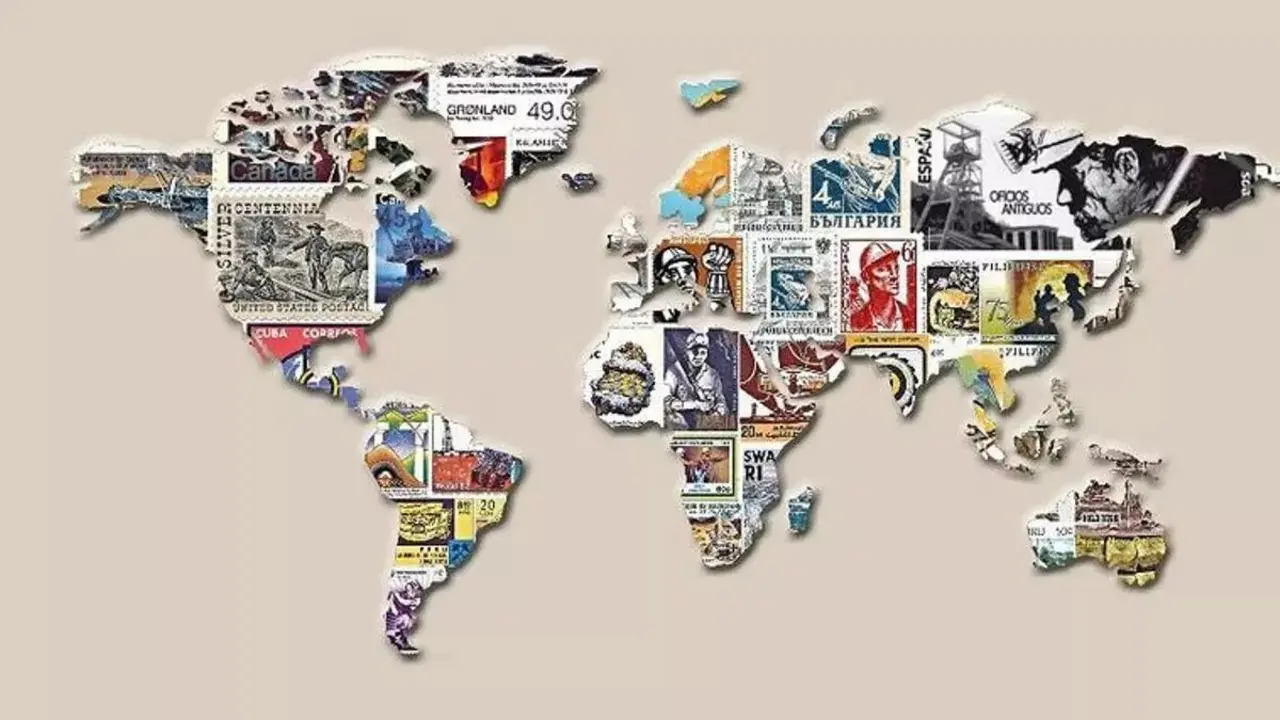 Imagen del cartel de la exposición 'Filatelia Minera (II)’, de Salvador González Solís