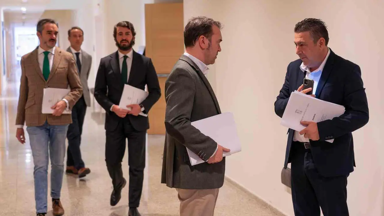 Reunión de la Junta de Portavoces de las Cortes de Castilla y León.