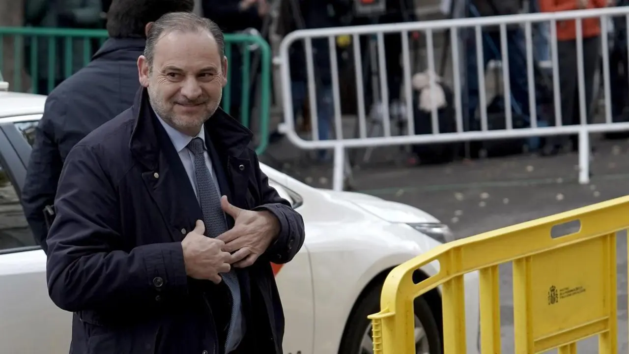 Abalos a su llegada para prestar declaración.