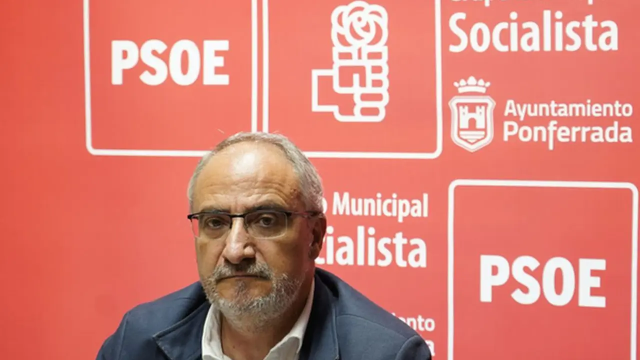 El portavoz del grupo municipal socialista de Ponferrada, Olegario Ramón. Imagen de archivo Ical. Foto: César Sánchez