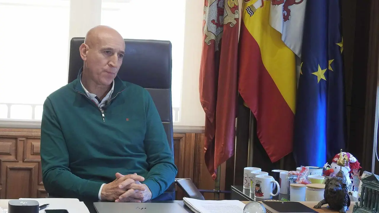 José Antonio Diez, durante la entrevista mantenida con Heraldo de León.