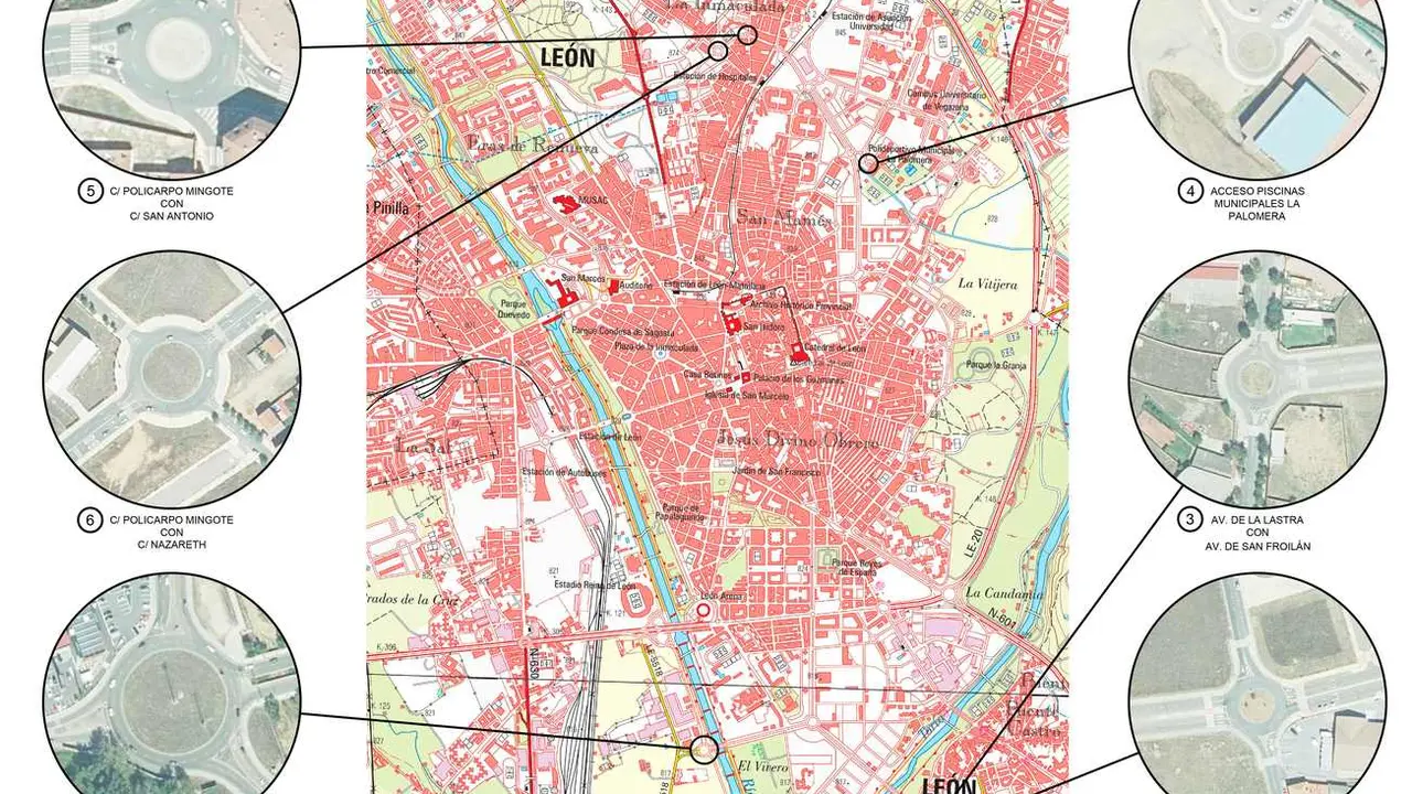 Imagen de las rotondas objeto de mejora con la nueva inversión municipal.