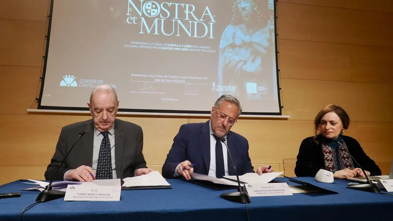 La Fundación Castilla y León ha firmado un acuerdo de colaboración con la Real Academia de Bellas Artes de San Fernando para la conservación del patrimonio cultural de Castilla y León, a través del proyecto Nostra et Mundi.