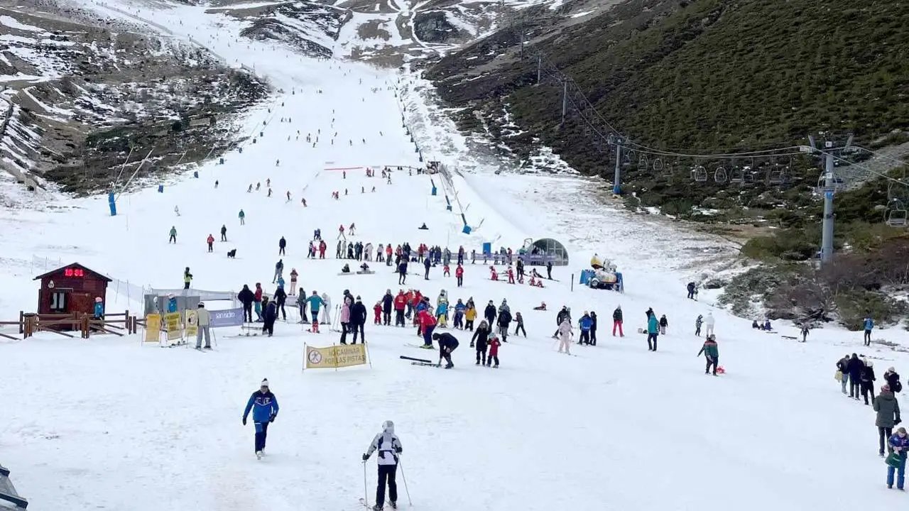 Imagen de la estación invernal de San Isidro, en León.