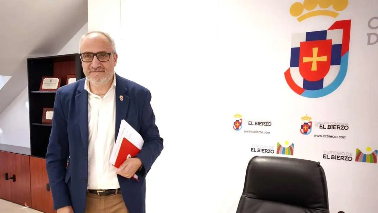 El presidente del Consejo Comarcal del Bierzo, Olegario Ramón.