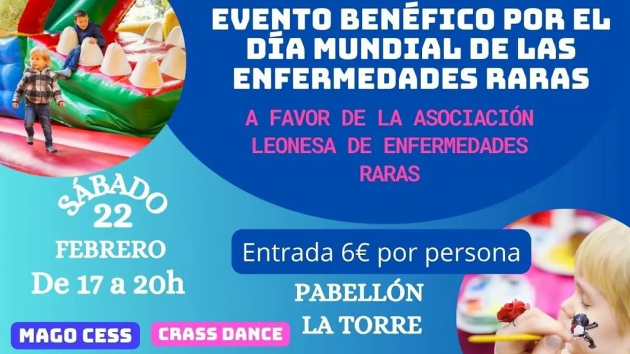 Cartel del evento benéfico por el Día Mundial de las Enfermedades Raras
