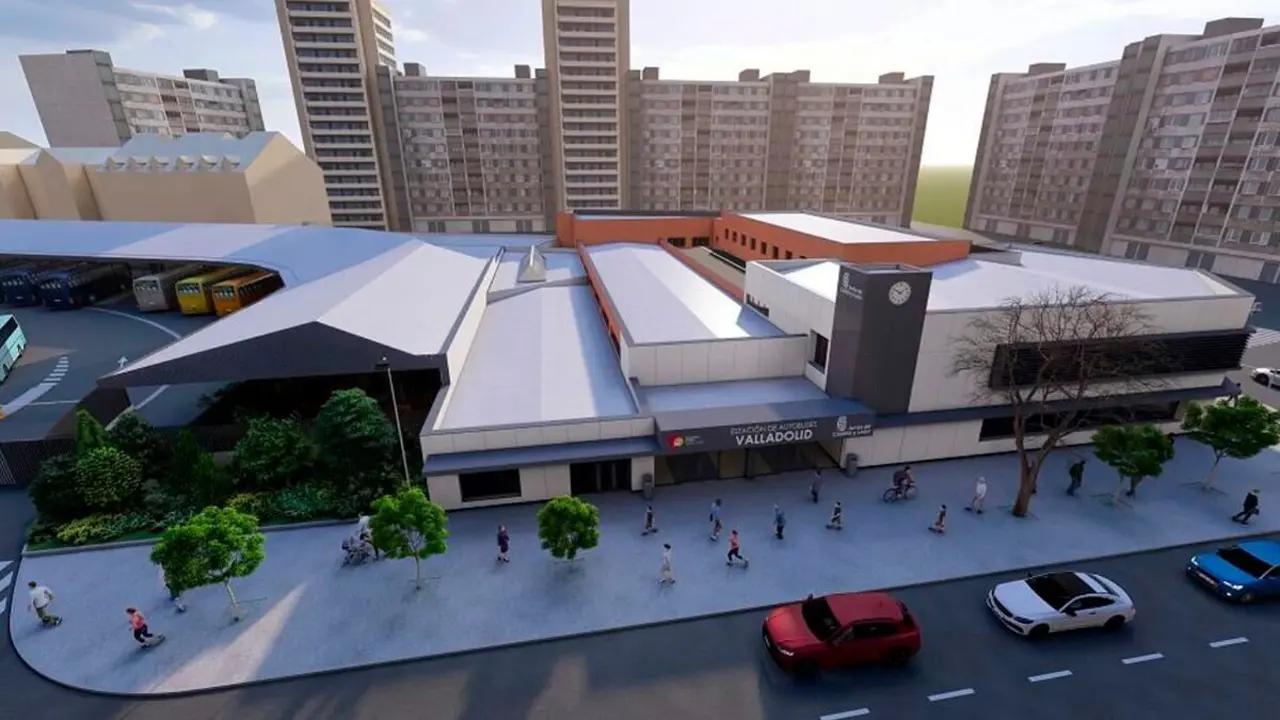 Recreación del proyecto de reforma de la estación de autobuses de Valladolid.