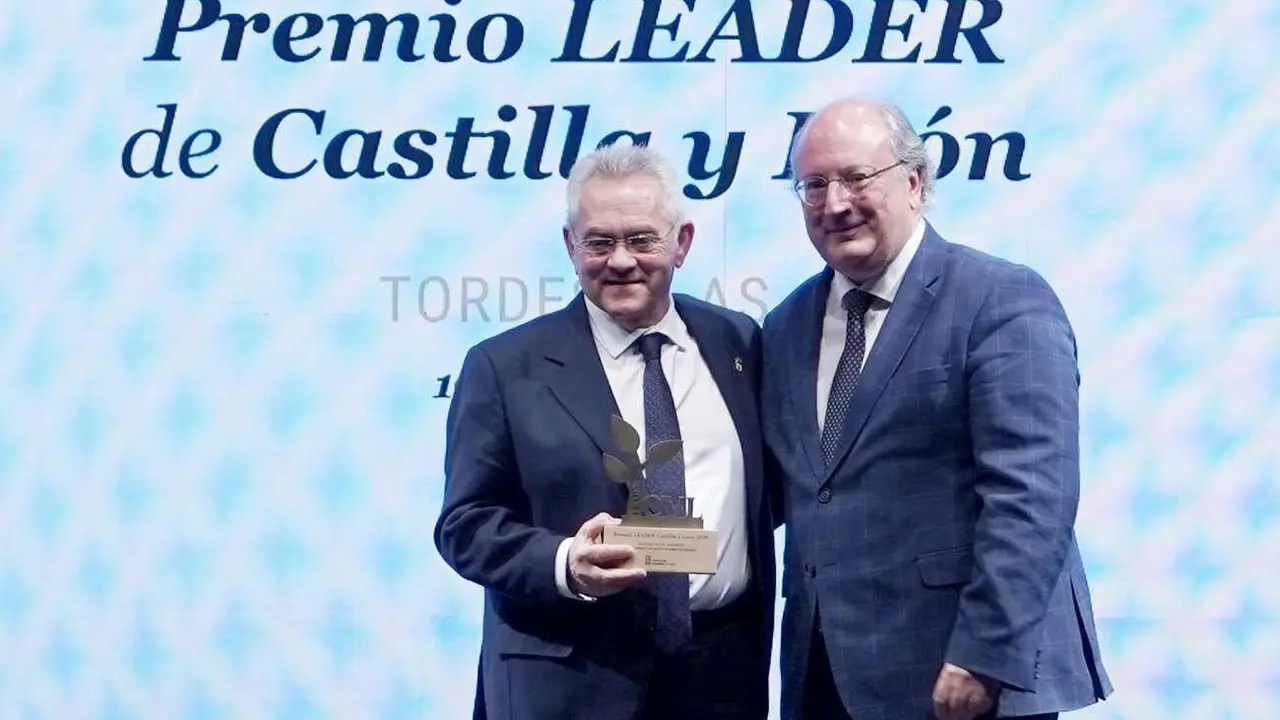 José Miguel Nieto recoge el premio Leader de Castilla y León.