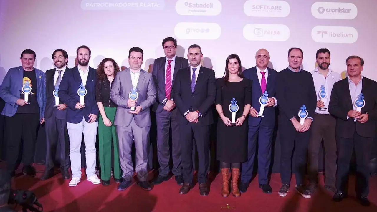 Todos los galardonados posan a la conclusión de la gala celebrada en Madrid.