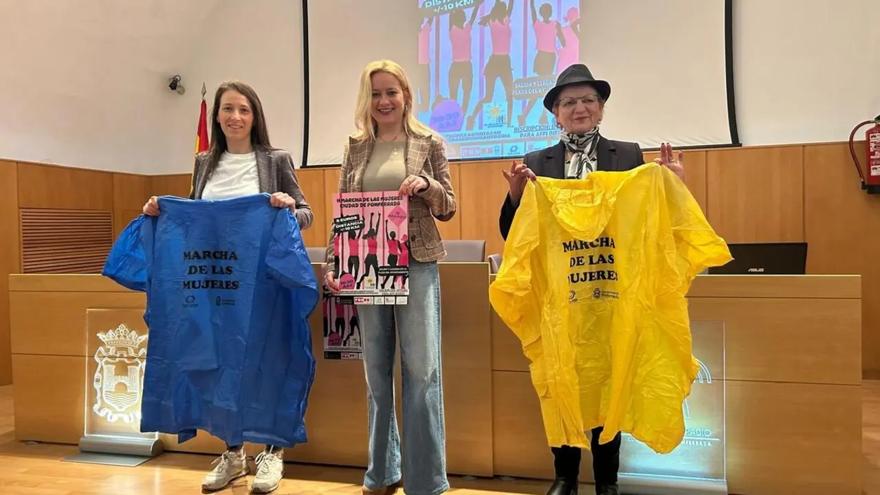 Presentación de la la II edición de la Marcha de las Mujeres en el Ayuntamiento de Ponferrada.