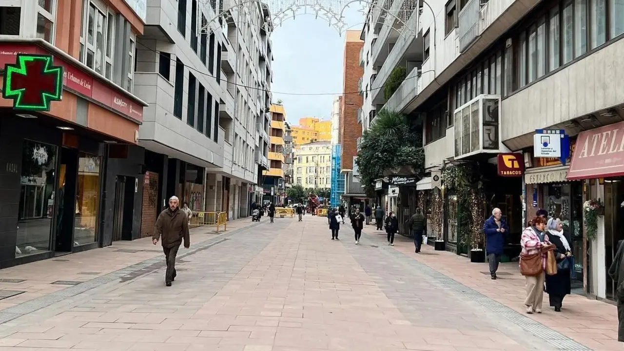 Imagen de la calle San Agustín. Foto: Ayuntamiento de León.