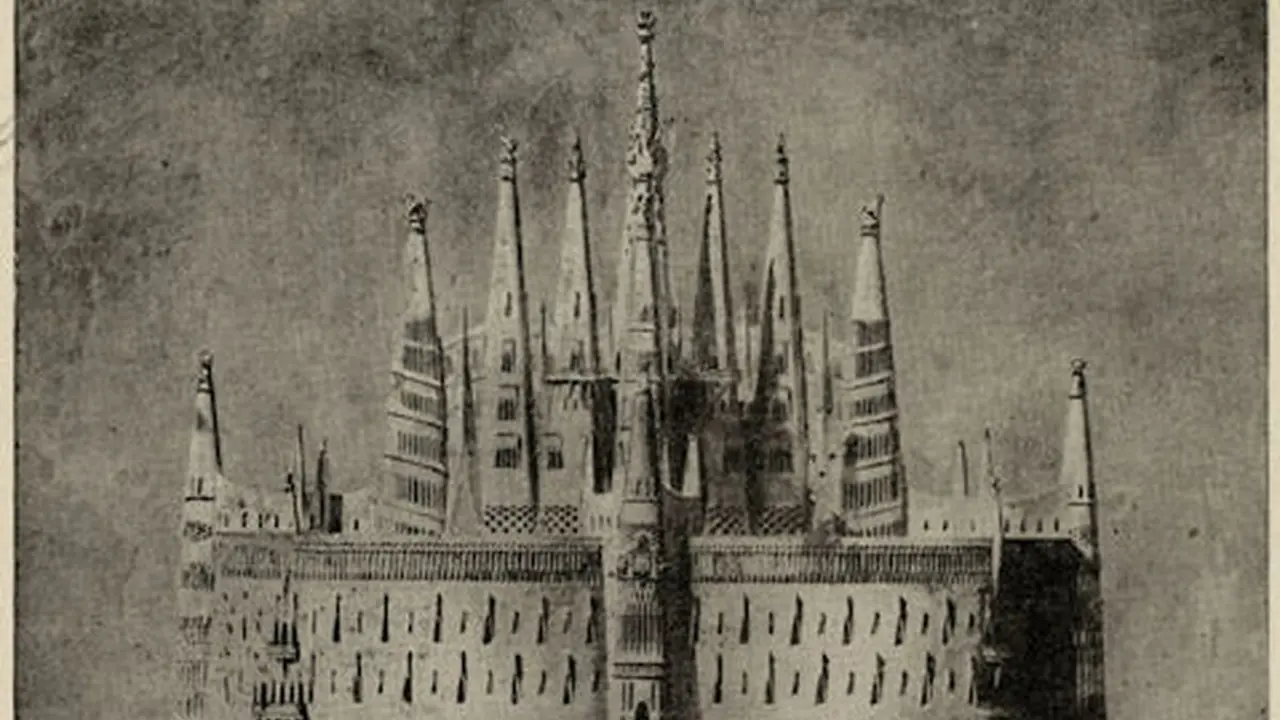 Proyecto de Tánger de Gaudí (1892-93).