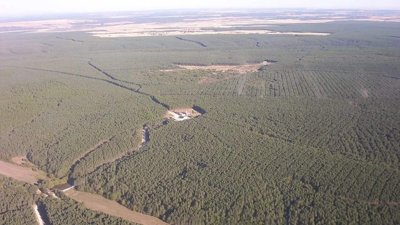 Riocamba desde el aire.