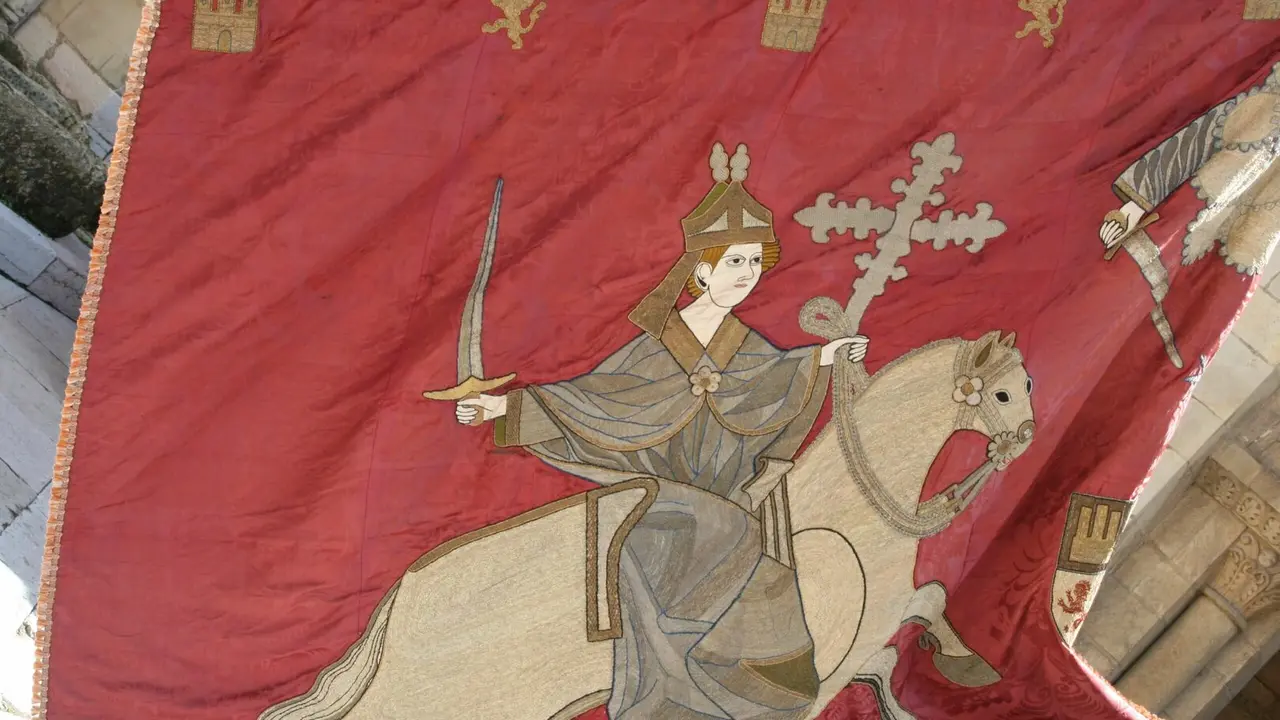 Imagen del pendón cofrade.