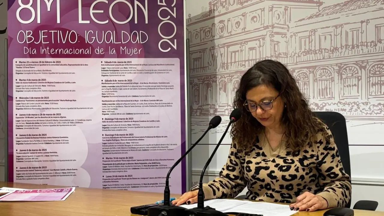 La concejala de Igualdad, Mercedes Escudero, ha presentado hoy el programa del Día Internacional de la Mujer.