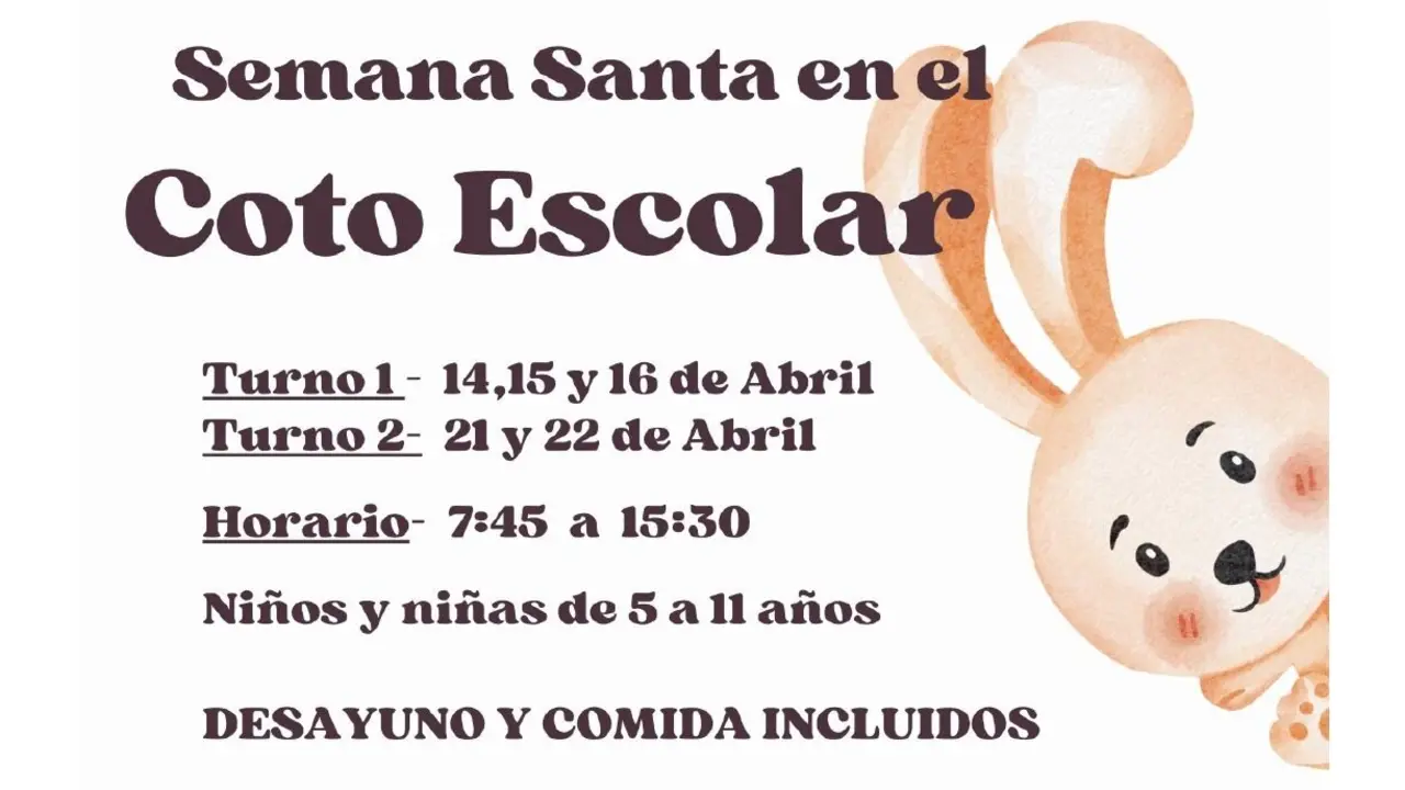 El Coto Escolar lanza su programa especial de actividades para las vacaciones de Semana Santa.