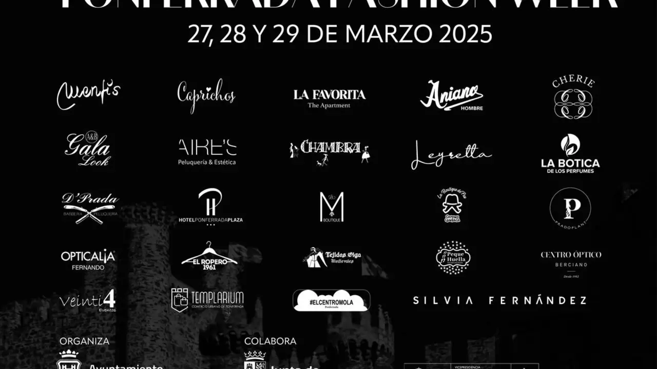 Comercios locales que participan en la Semana de la Moda de Ponferrada.