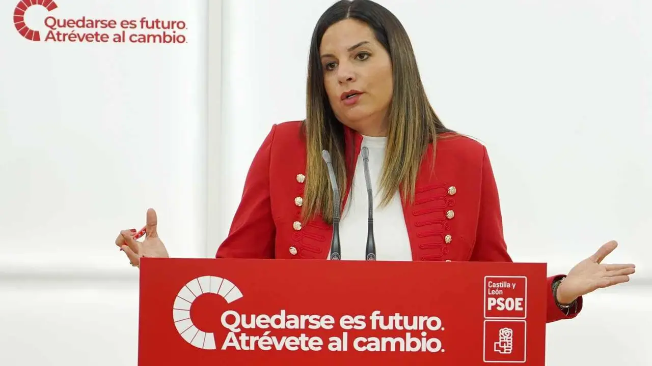 La vicesecretaria general del PSOECyL, Nuria Rubio, realiza balance del Debate sobre el Estado de la Comunidad.