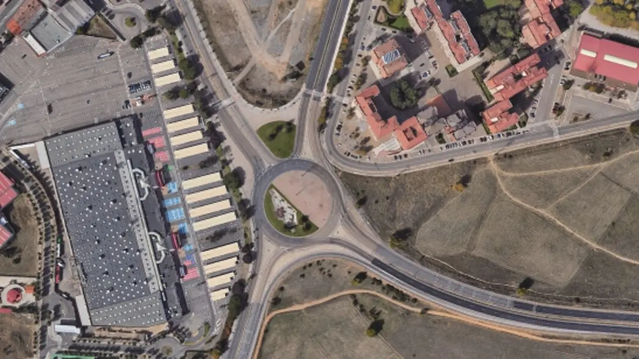 Imagen de la glorieta de la avenida Europa.