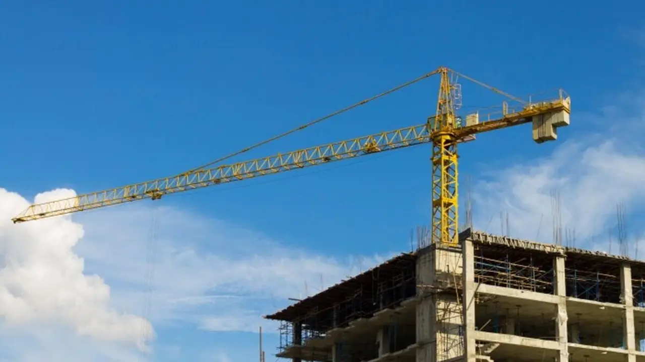 Imagen de archivo de construcción de viviendas.