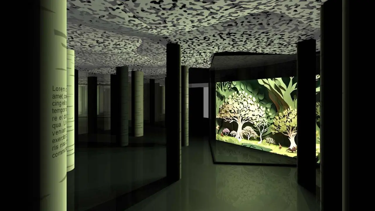 Imagen de las nuevas salas que serán visibles en el entro del Urogallo.