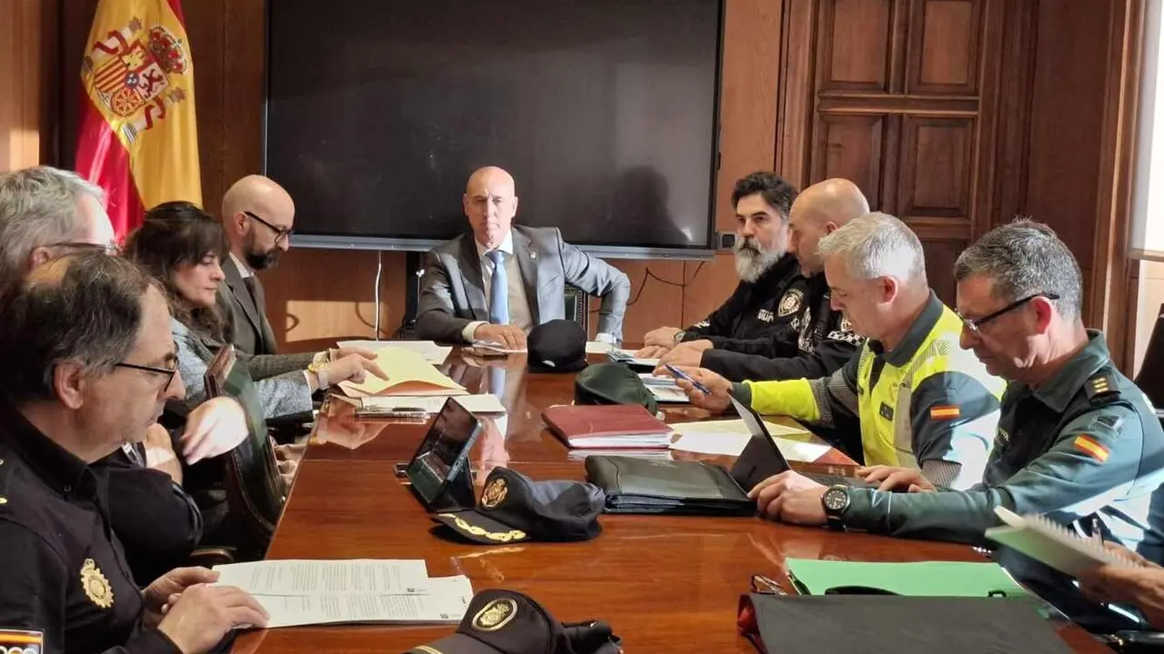 Un instante de la Junta de Seguridad celebrada este martes.