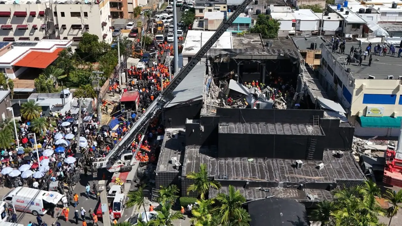 Imagen del derrumbe.