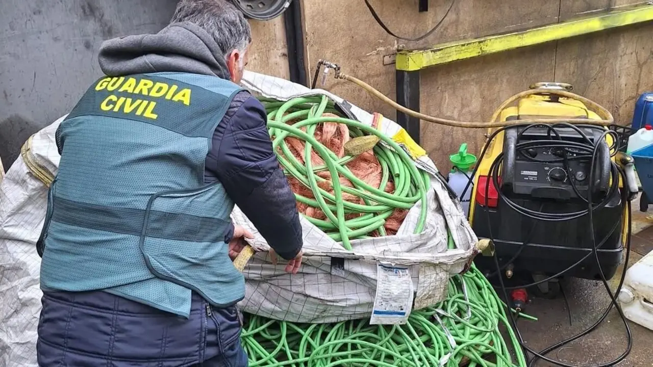 Robo de cable de cobre.