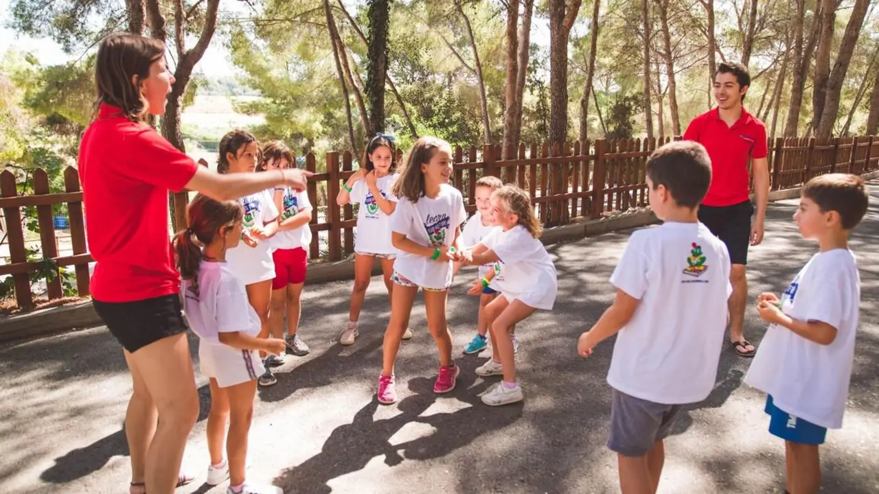 Imagen de archivo de un campamento de verano.