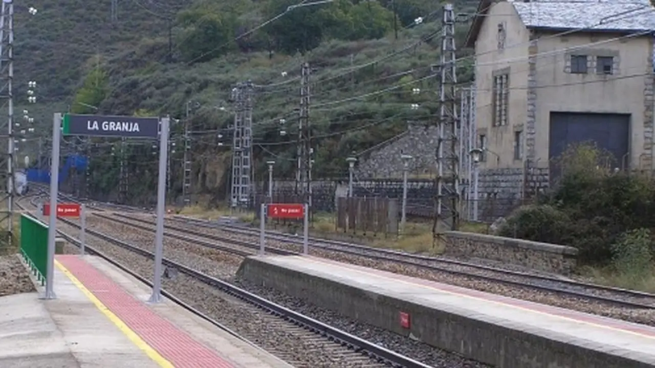 Imagen del tramo de línea convencional León-La Granja.