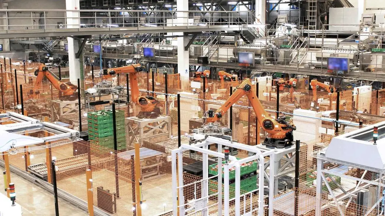 Imagen de la planta robotizada de Hijolusa en León.