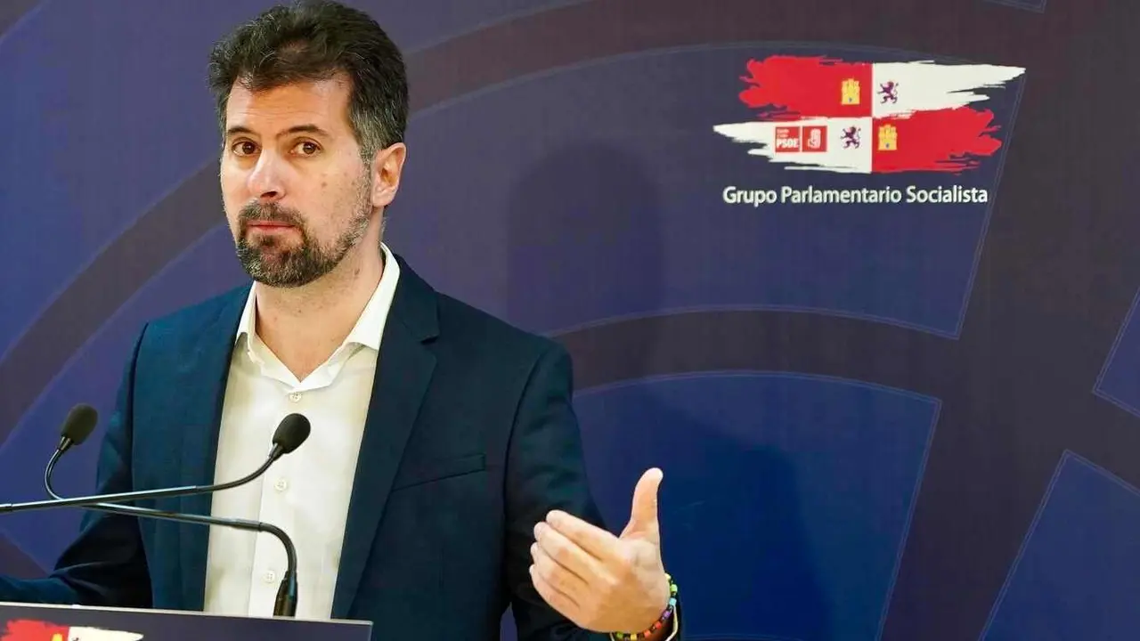 El secretario general del PSOE de Castilla y León y portavoz en las Cortes, Luis Tudanca.