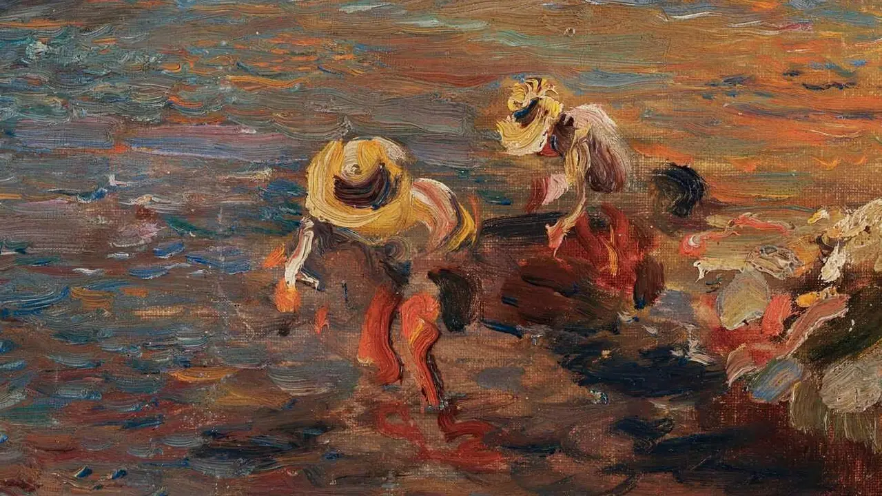 José Navarro Llorens, Pescando a mano (detalle), una de las piezas que se podrá visualizar.