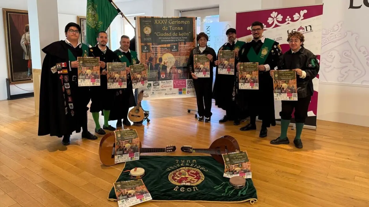 León se prepara para el XXXV Certamen de Tunas 'Ciudad de León'.