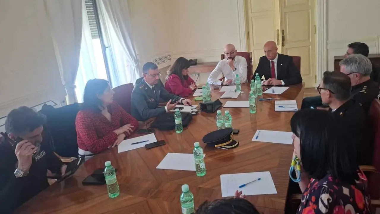 Imagen del Gabinete de crisis en la Subdelegación del Gobierno.