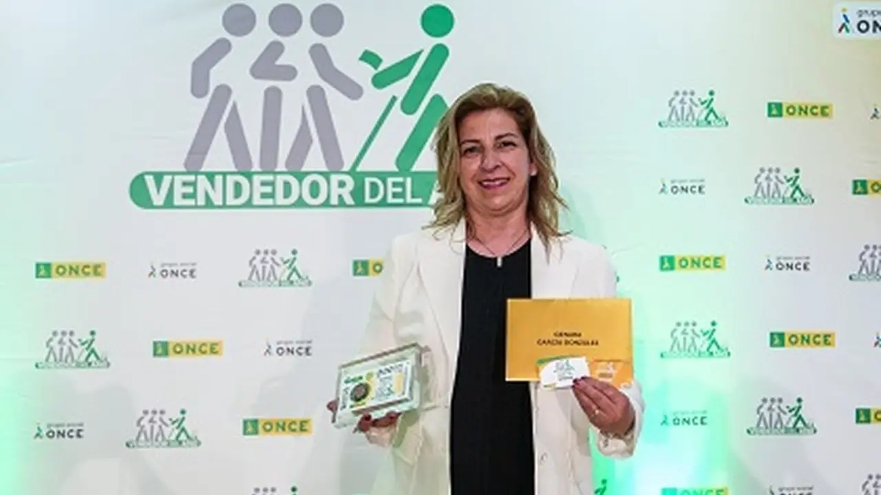 Genara García, mejor vendedora de la Once de Castilla y León 2024.