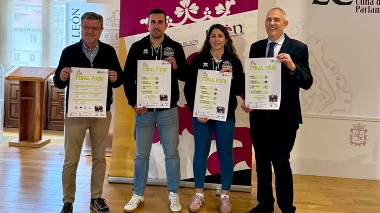 Presentación del fin de semana de baloncesto femenino en León.