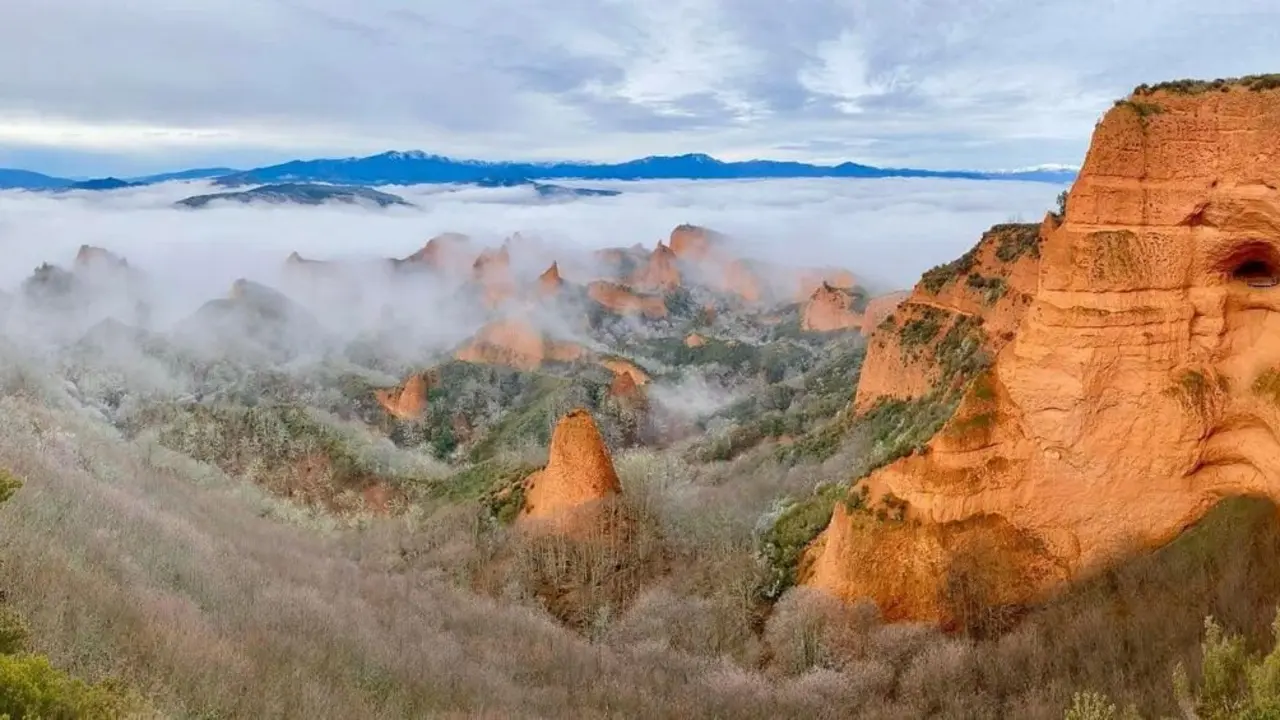 Panorámica de Las Médulas, en El Bierzo.