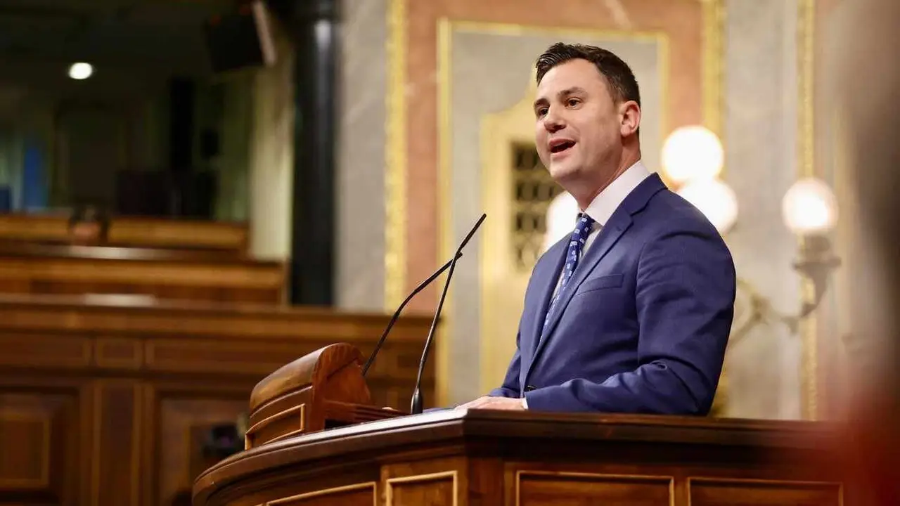 Javier Cendón, durante su intervención en el Congreso de los Diputados.