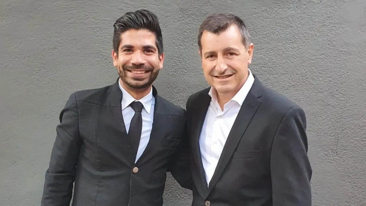 Pablo González junto a Josep Roca, sommelier de El Celler de Can Roca, restaurante con 3 estrellas Michelin que regenta junto a sus hermanos.