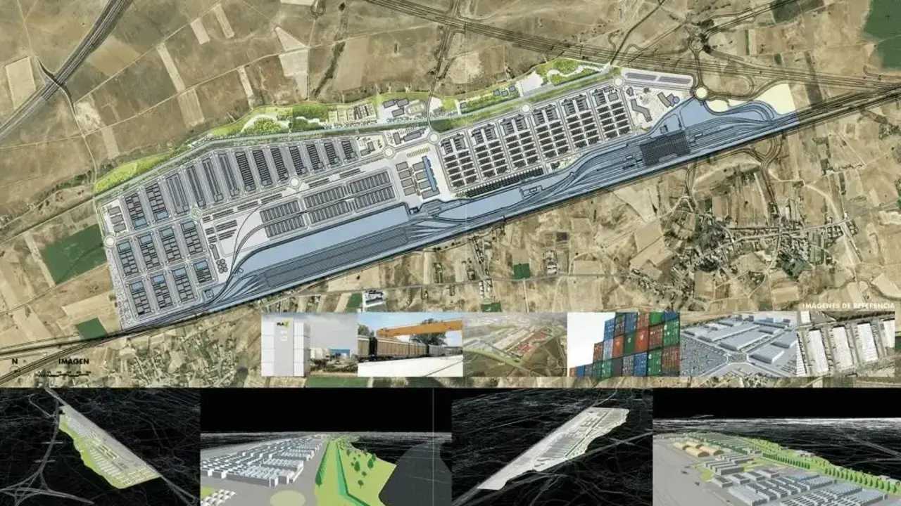 Imagen de la plataforma logística de Torneros, propiedad del Sepe, y pendiente de desarrollar desde hace décadas.