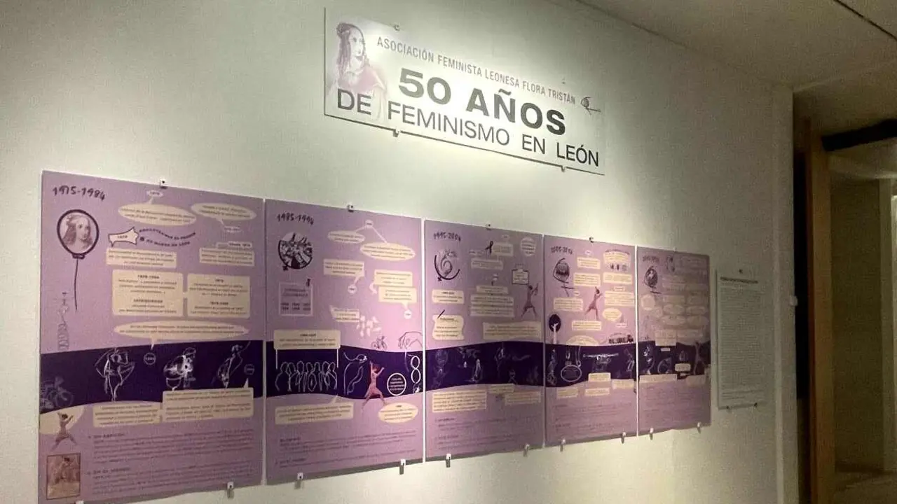 Expo 50 años feminismo en el Museo de León.