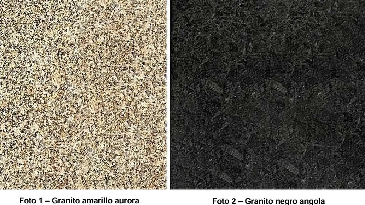 Tipos de granito para la Calle Ancha definidos en el proyecto de obra.