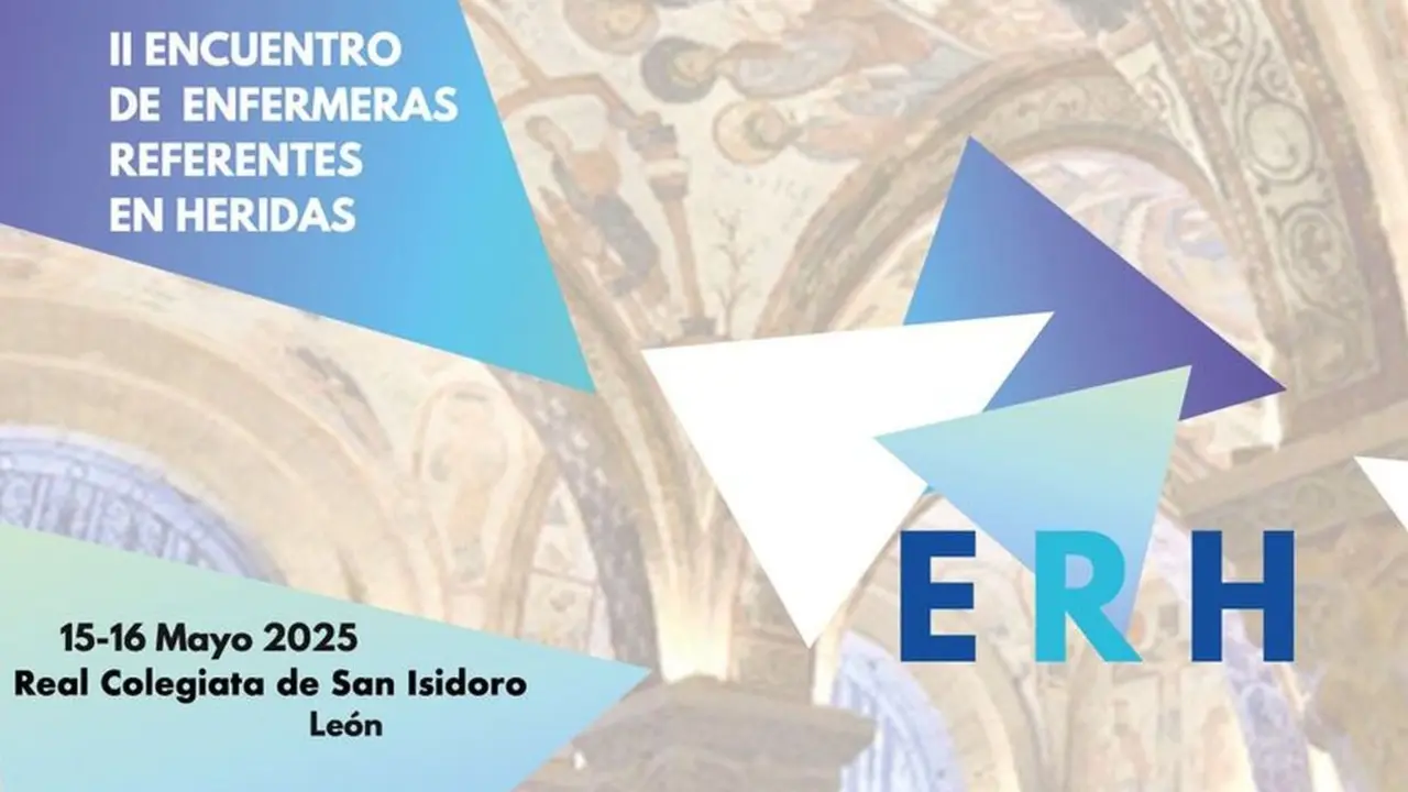 Cartel del II Encuentro de Enfermeras Referentes en Heridas.