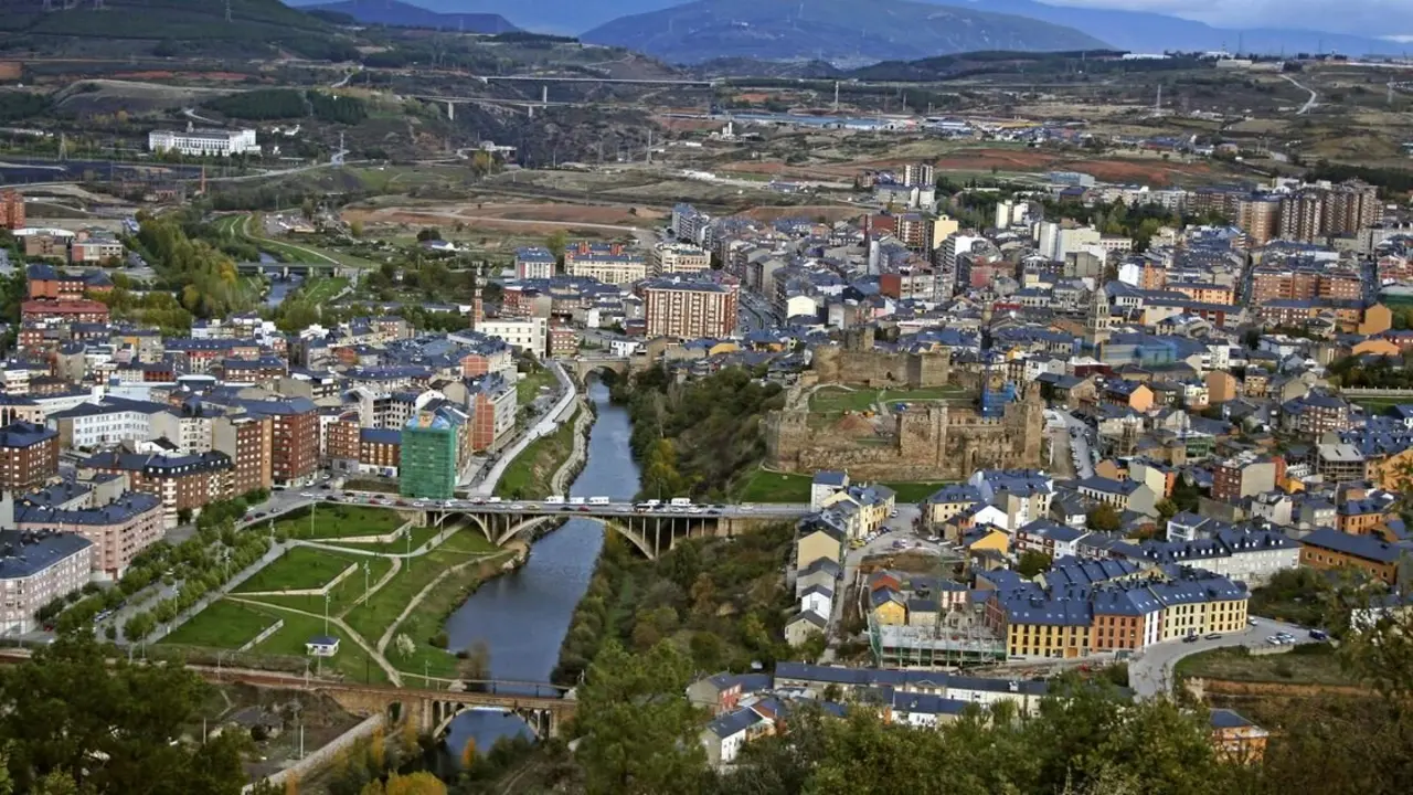 Imagen de la ciudad de Ponferrada.