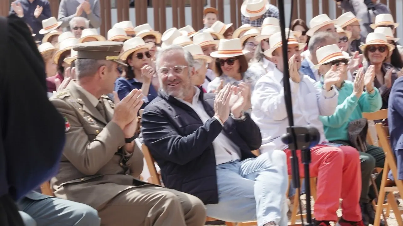 El presidente de las Cortes de Castilla y León, Carlos Pollán, asiste al concierto del Orfeón de la Hermandad de Veteranos de las Fuerzas Armadas y la Guardia Civil con motivo del Día de las Fuerzas Armadas. Foto: Rubén Cacho.