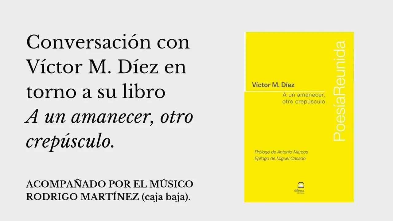 Invitación para la presentación de Víctor M. Díez en San Feliz de Torío.
