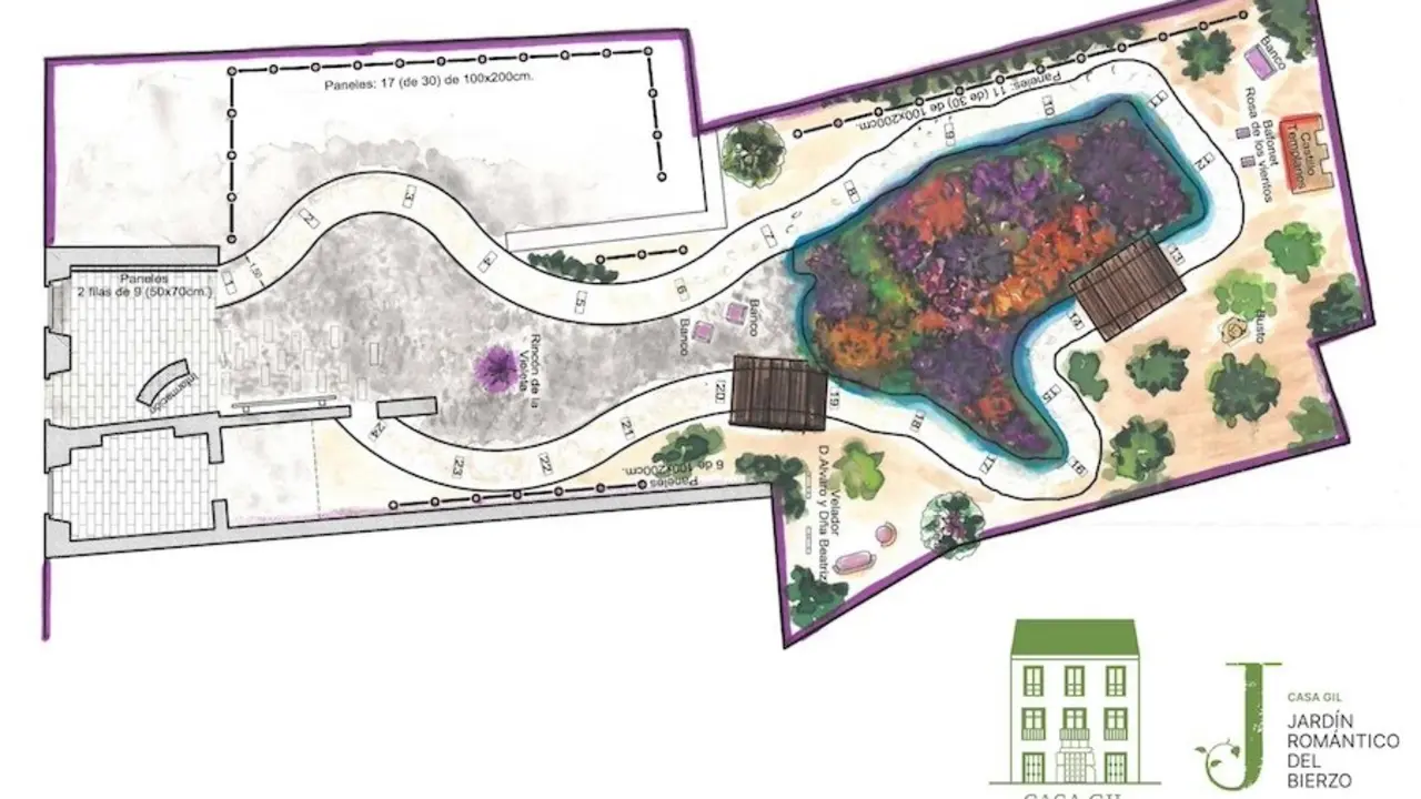 Imagen de cómo será el Jardín Botánico de El Bierzo.