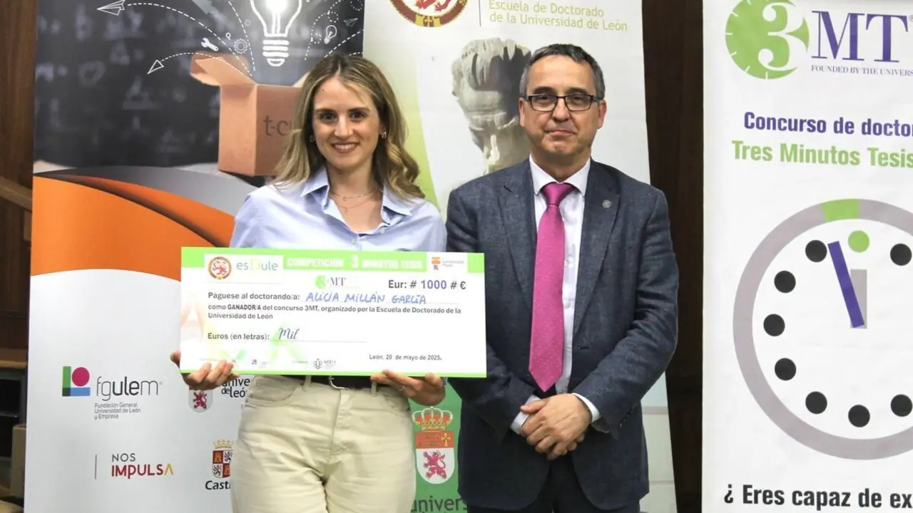 Primer premio, Alicia Millán García. / ULE