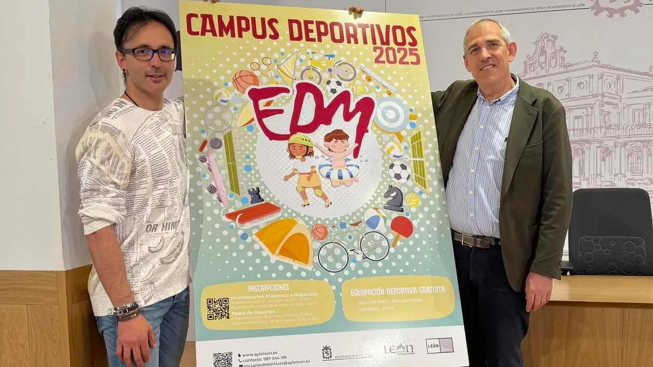 La oferta estival de las Escuelas Deportivas Municipales del Ayuntamiento de León llega un año más con los Campus Deportivos 2025.